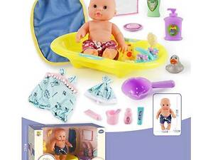Пупс BLS-W 73 (12/2) 2 види, ваночка, одяг, аксесуари, у коробці