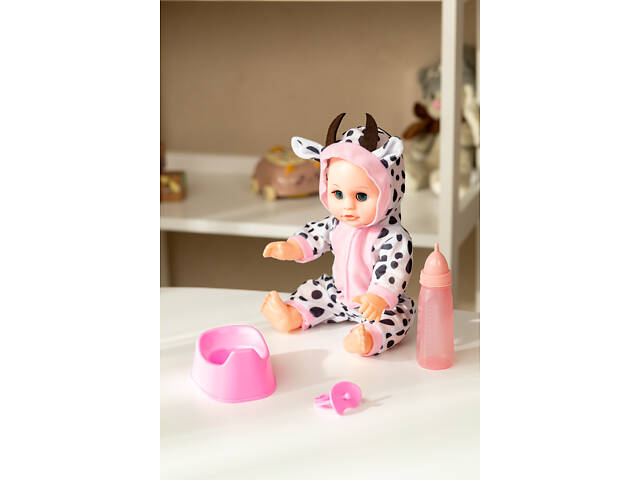 Пупс Brands Коровка L005-14/19/20 функциональный с аксессуарами (2000989931010) - Фото 2
