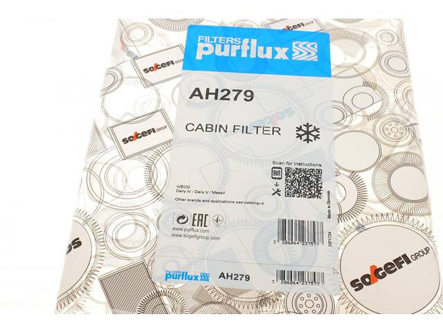 PURFLUX AH279 Фільтр салону Iveco Daily 06- - Фото 3