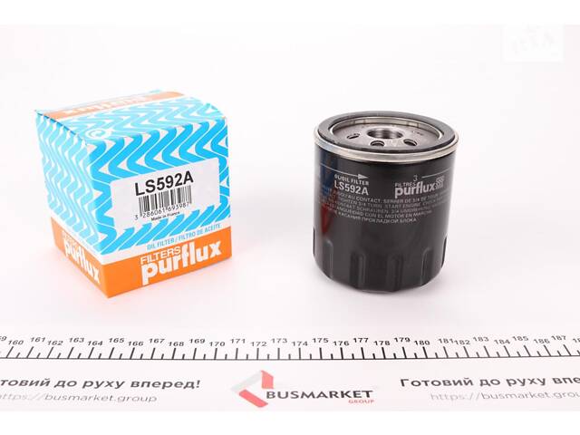 PURFLUX LS592A Фільтр масляний Renault Trafic/Master 1.7/2.0/2.2 80-98