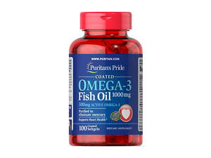 Puritan's Pride Omega-3 Fish Oil 1000 mg (100 softgels)