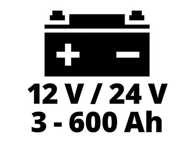 Пусковий зарядний пристрій Einhell CE-BC 30 M, 12/24 В, 3-600 А/г, макс. 30А (1002275) - Фото 9