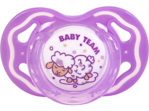 Пустушка Baby Team Силіконова класична від 6 місяців (4824428030144)