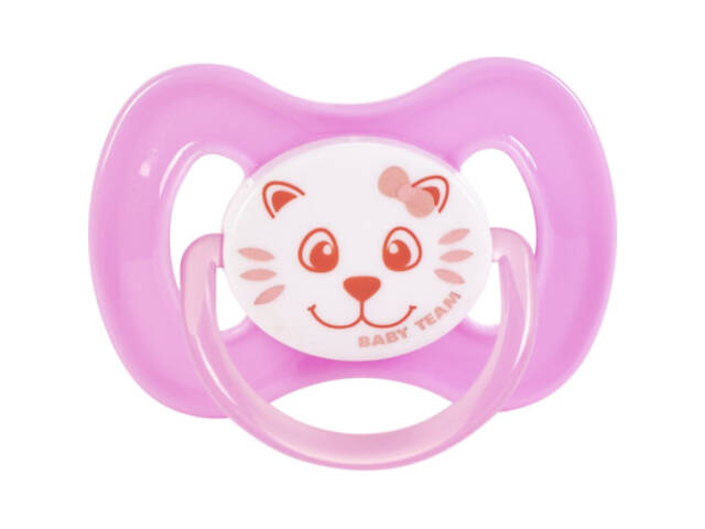 Пустушка Baby Team Силіконова класична від народження (4824428030076) - Фото 1