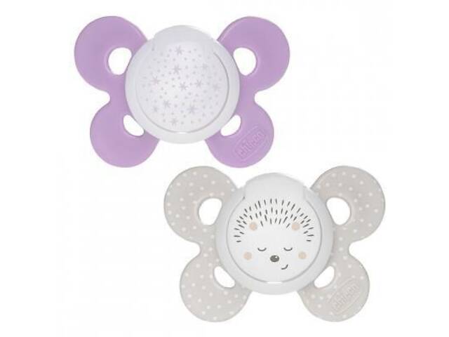 Пустушка Chicco Physio Comfort силіконова 16-36 міс 2 шт з футляром люмин р (74935.41.00.00) - Фото 2