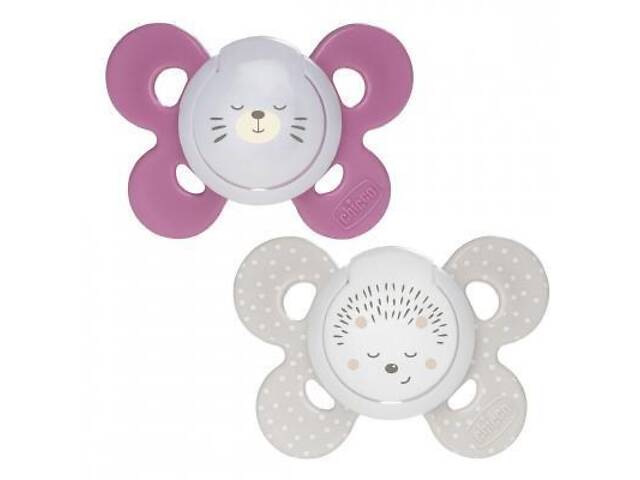 Пустушка Chicco Physio Comfort силіконова 16-36 міс 2 шт з футляром люмин р (74935.41.00.00) - Фото 3