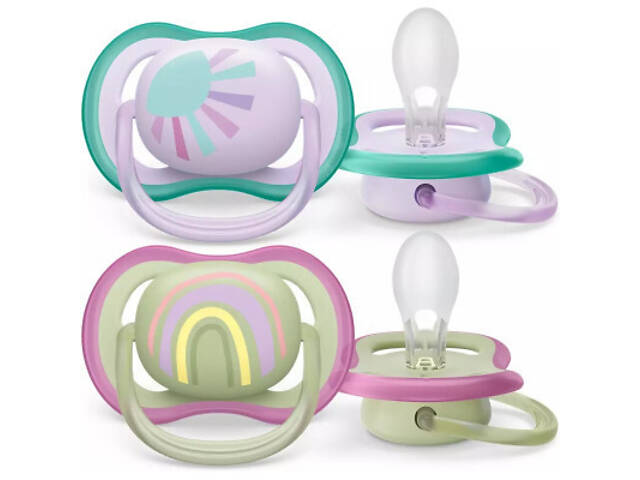 Пустышка Philips AVENT Ultra Air, 0-6 міс. 2 шт (SCF085/59) - Фото 2