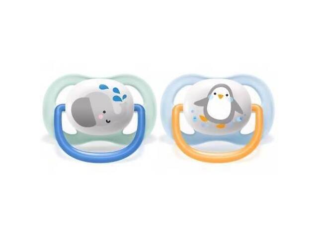 Пустушка Philips AVENT Ultra Air Animal для хлопчиків 0-6 міс (SCF080/05) - Фото 1