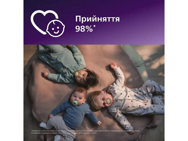 Пустышка Philips AVENT Ultra Soft 6-18 місяців 2 шт, жовто-зелена (SCF091/46) - Фото 6