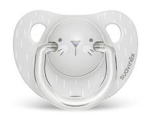 Пустушка Suavinex Hygge анатомічна. Затишні історії 6-18 міс. сіра (306566)