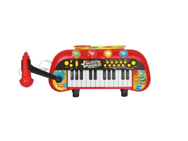 Піаніно дитяче з мікрофоном та стільцем, MY66311-L - Фото 2