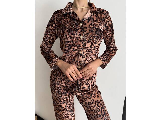 Піжама DO3415 леопардова 2XL - Фото 3