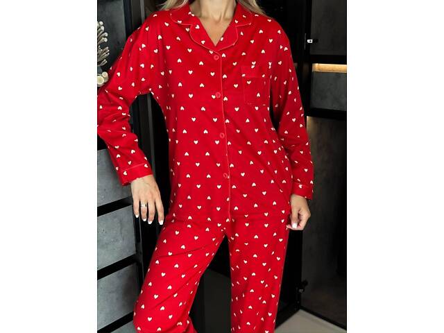 Піжама DO3626 червона сердечко - Фото 7
