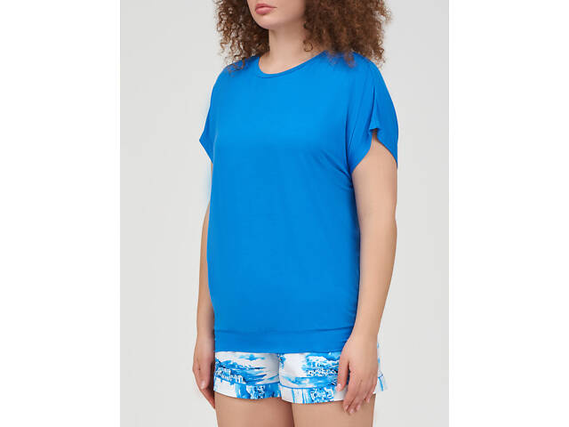 Піжама жіноча Cyberjammies Donna 0239-0234 14/L Блакитно-біла (5051877497276) - Фото 2