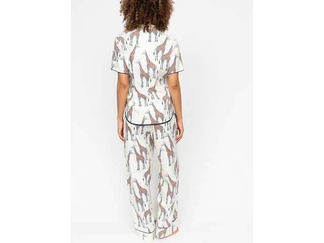 Піжама жіноча Cyberjammies Georgina 0683-0684 8/XS Біла (5051877572188) - Фото 2