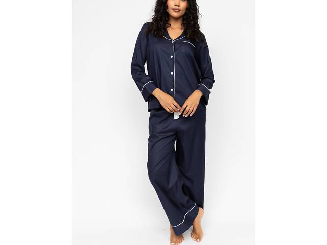 Піжама жіноча Cyberjammies Hotel 0602_NAY 22/4XL Темно-синій (5051877556522) - Фото 2