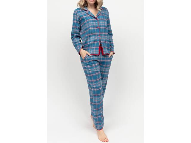 Піжама жіноча Cyberjammies Montana 0495-0496 20/3XL Голубий (5051877527768) - Фото 1
