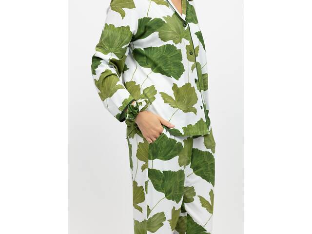 Піжама жіноча Cyberjammies Olive 5005-5006 5XL Біло-зелений (5051877599949) - Фото 5