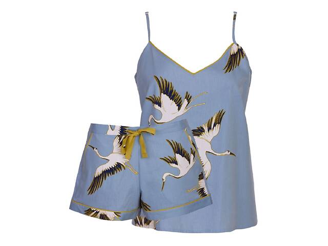 Піжама жіноча Cyberjammies Piper 0422-0423 10/S Сіро-біла (5051877521193) - Фото 3