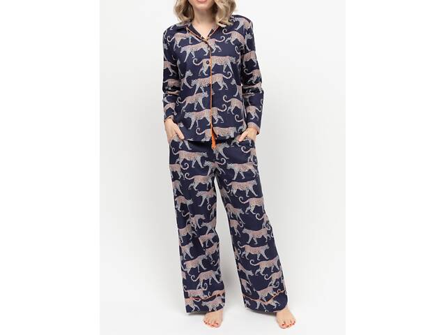 Піжама жіноча Cyberjammies Taylor 0362-0363 22/4XL Синьо-бежевий (5051877516458) - Фото 1