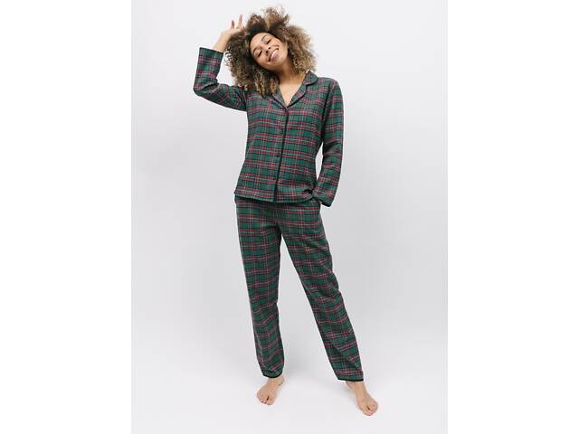 Піжама жіноча Cyberjammies Whistler 9840-9841 8/XS Зелений (5051877465350) - Фото 2