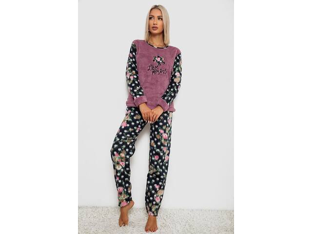 Пижама женская махра 238R58262, цвет Пудровый - Фото 1