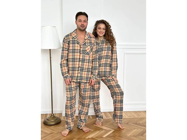 Піжама чоловіча бежева DO3814 - Фото 4