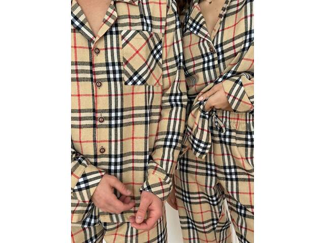 Піжама чоловіча бежева DO3814 - Фото 9