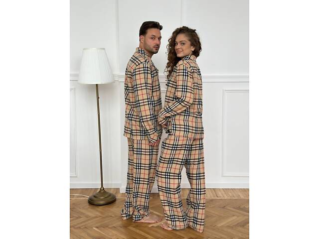 Піжама чоловіча бежева DO3814 - Фото 10