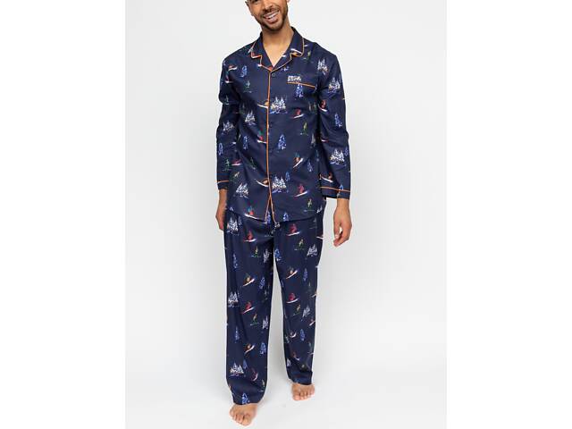 Піжама чоловіча Cyberjammies Alpes 3095-3096 XL Синій (5051877573352) - Фото 1