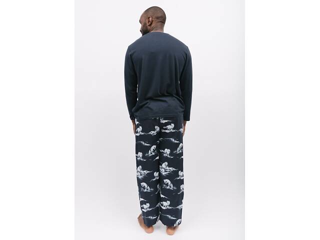 Піжама чоловіча Cyberjammies Atlas 6883-6880 S Сіро-біла (5051877472662) - Фото 2