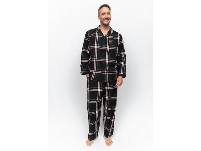 Піжама чоловіча Cyberjammies Blake 6976-6977 S Чорно-сірий (5051877483484) - Фото 2