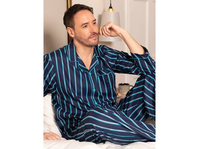 Піжама чоловіча Cyberjammies Marina 3126-3127 L Синій (5051877617919) - Фото 4