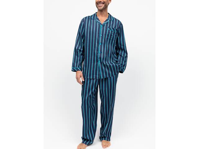 Піжама чоловіча Cyberjammies Marina 3126-3127 M Синій (5051877617902) - Фото 1