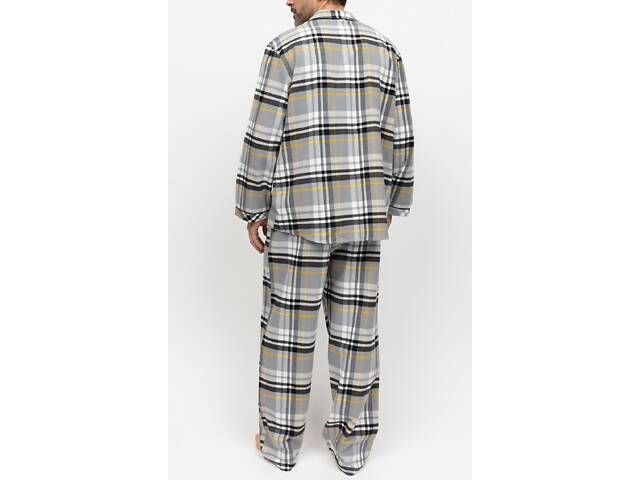 Піжама чоловіча Cyberjammies Parker 3028-3029 M Сіро-біла (5051877532229) - Фото 2