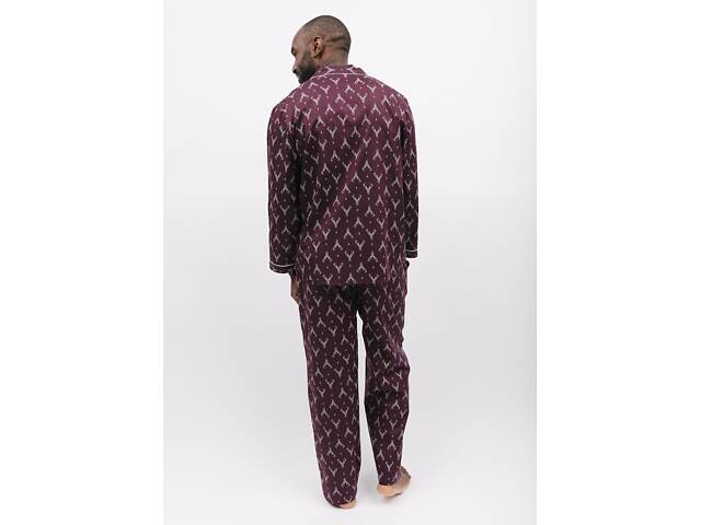 Піжама чоловіча Cyberjammies Spencer 6918-6919 XL Бордово-біла (5051877471894) - Фото 2