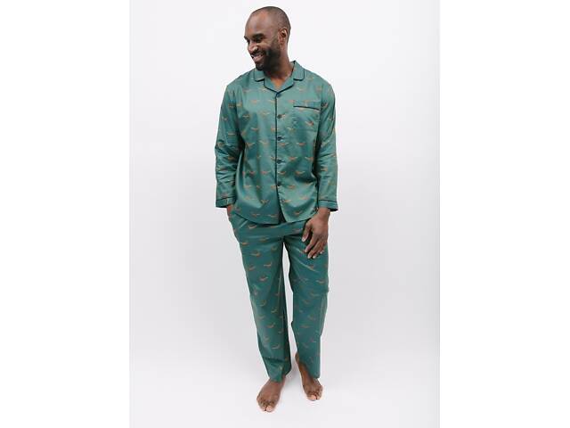 Піжама чоловіча Cyberjammies Whistler 6866-6867 L Зелена (5051877472402) - Фото 1