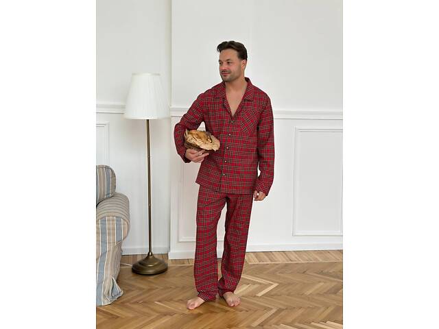 Піжама чоловіча червона DO3813 - Фото 1