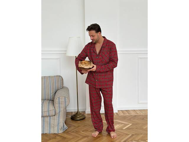 Піжама чоловіча червона DO3813 - Фото 3