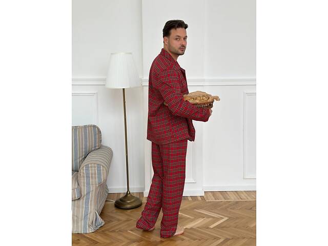 Піжама чоловіча червона DO3813 - Фото 5