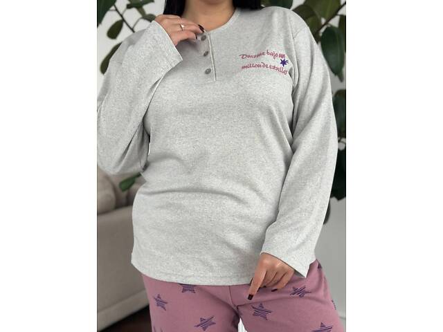 Піжама рожева в зірочку DO3892/2 3XL - Фото 7