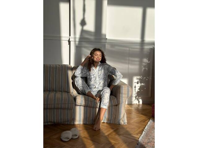 Піжама тоненька із довгими рукавами DO3881 XL - Фото 2