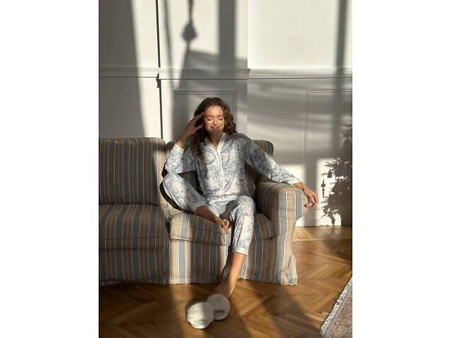 Піжама тоненька із довгими рукавами DO3881 XL - Фото 5