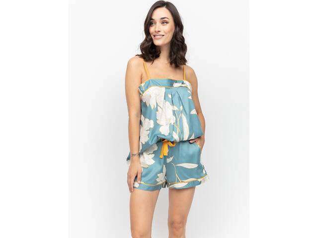 Піжамний комплект Fable & Eve Greenwish 1969 18/2XL Біло-блакитний (5051877488021) - Фото 3