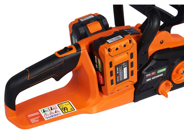 Пила ланцюгова акумуляторна SEQUOIA SBC4014BSO-E2W 35см з АКБ і ЗП в компл. - Фото 2
