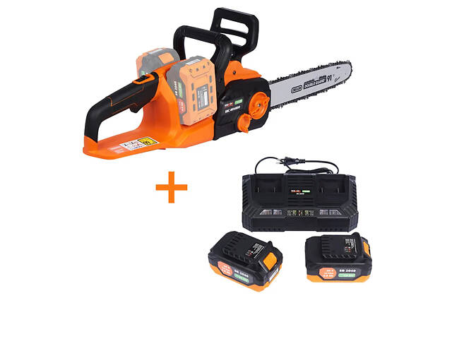 Пила ланцюгова акумуляторна SEQUOIA SBC4014BSO-E2W 35см з АКБ і ЗП в компл. - Фото 3
