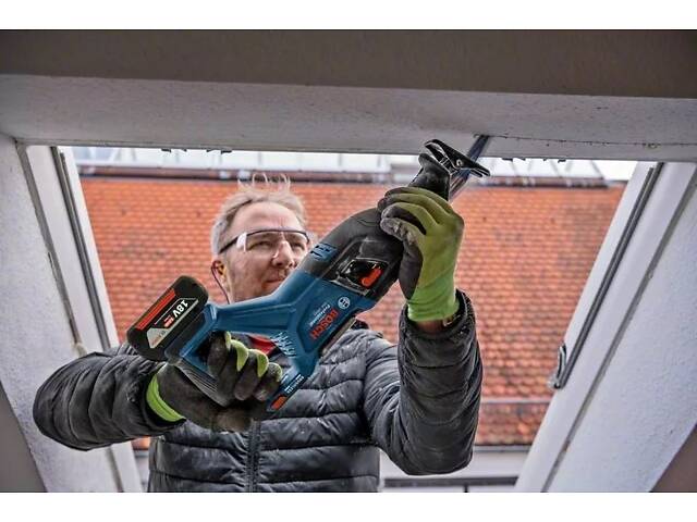 Пила шабельна акумуляторна Bosch GSA 185-LI, 18 В, пропил 230мм, хід 28мм, 3.2кг без АКБ та ЗП (0.601.6C0.020) - Фото 4