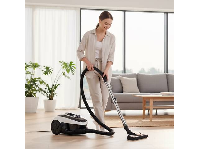 Пилосос для сухого збирання Liberton LVC-4312 800 Вт білий - Фото 2