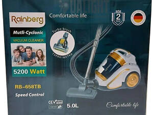 Пилосос Rainberg RB-658TB 5200 W 5 л + ТУРБОЩЕТКА