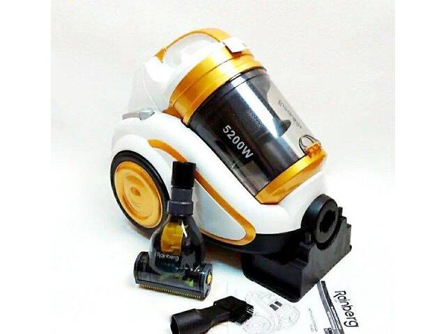 Пылесос Rainberg RB-658TB 5200W 5L + ТУРБОЩЕТКА - Фото 3